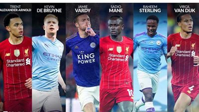 محمد صلاح خارج القائمة..  6مرشحين لجائزة لاعب الموسم بالدوري الإنجليزي