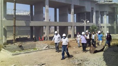 رئيس شركة مياه القناة يتابع عمليات الإحلال والتجديد بمحطة المعالجة ببور فؤاد