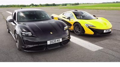 بورشه تايكان توربو اس في سباق تنافس ربع ميل| فيديو