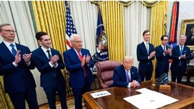 ترامب: موافقة إسرائيل على تعليق ضم أراضٍ بالضفة تنازل كبير