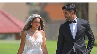 أول فيديو لهند عبد الحليم وزوجها من شهر العسل