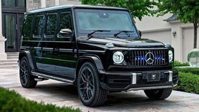 أسود أنيق وترقيات داخلية فاخرة ودروع قوية.. مواصفات مرسيدس المصفحة | فيديو