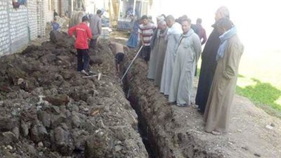 بدء أعمال الصرف الصحي بقرية حصة شبشير في الغربية
