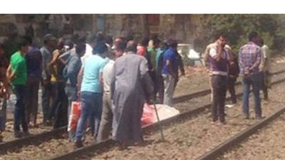 مصرع شاب صدمه قطار القاهرة الإسكندرية  بكفر الزيات