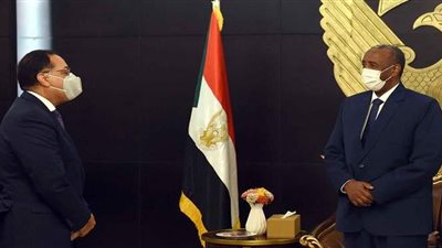 البرهان لمدبولي: نتفق مع موقف مصر في مفاوضات سد النهضة