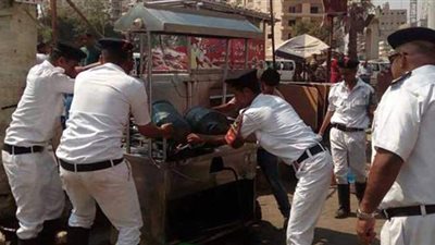 شرطة المرافق ترفع 1030 حالة إشغال طريق والتحفظ على 9 تروسيكلات بالجيزة