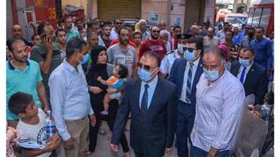 محافظ الإسكندرية: قطع المرافق عن العقار المنكوب | صور