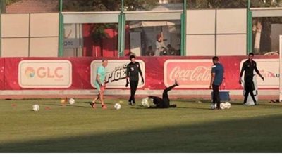 فقرة للتصويب على المرمى في مران الأهلي