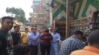 فض سوق الأحد الأسبوعي بشبين القناطر