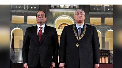 مصر لا تنسى أبناءها.. 5 معلومات عن تكريم الرئيس السيسي للمستشار عدلي منصور