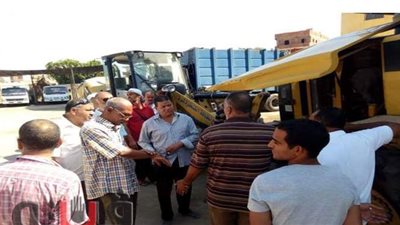 رئيس مدينة القنطرة شرق يتفقد أعمال النظافة