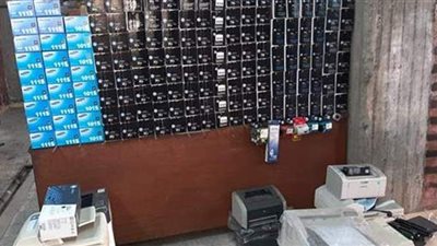 ضبط 374 خرطوشة حبر مجهولة المصدر بالإسكندرية