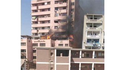 اندلاع حريق ببرج نقابة التطبيقيين في نجع حمادي بقنا