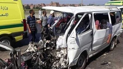 إصابة رئيس محكمة وموظف فى حادث انقلاب سيارة بالمنيا