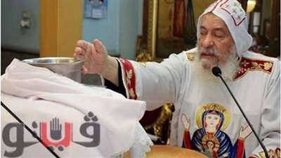 الأنبا شاروبيم يدشن أواني مذبح كنيسة القديس مار مرقس | صور