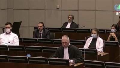 أول صورة لسعد الحريري خلال مشاركته بجلسة النطق بالحكم على قتلة والده