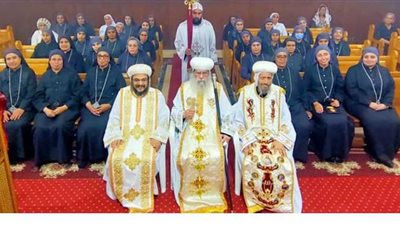 مطران البحيرة يترأس صلوات تكريس 4 طالبات للخدمة بالإيبراشية