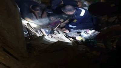 إنقاذ طفلين من أسفل أنقاض انهيار منزلهما بأسيوط