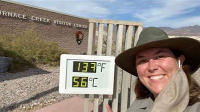 وادي الموت يسجل أعلى درجة حرارة بالأرض خلال أكثر من 100 عام