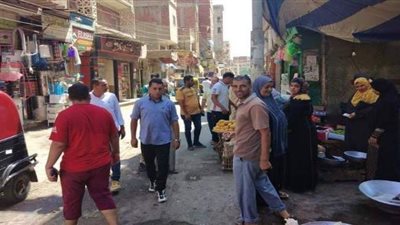 حملة لإزالة الإشغالات والعشوائيات من شوارع السنطة | صور