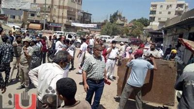 تحرير 24 محضر إشغال و 371 إزالة فورية وضبط 18 شيكارة دقيق بلدي محظور تداوله