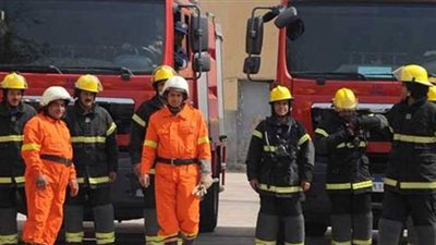 تمركز سيارتى إطفاء بمحيط تسرب غاز من ماسورة بمدينة نصر