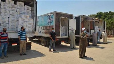 الأوقاف: انطلاق 4 سيارات تحمل لحوم الأضاحي إلى 5 محافظات | صور وفيديو