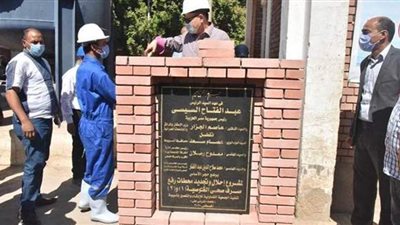 محافظ أسيوط يضع حجر أساس أعمال إحلال وتجديد محطتي رفع صرف صحي القوصية