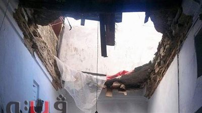 انهيار سقف منزل دون خسائر في الأرواح ببني سويف