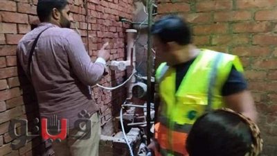 مياه الشرقية تحرر 4 محاضر  توصيلات مخالفة بمشتول | صور