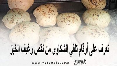 تعرَّف على أرقام تلقي الشكاوى من نقص رغيف الخبز
