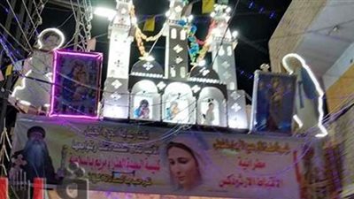 10 صور ترصد مجسمات العذراء بشوارع  قرية السلامية بقنا