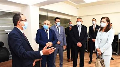 وزيرة التخطيط والتنمية الاقتصادية تفتتح المركز الوطني للبنية المعلوماتية المكانية