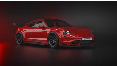 تطعيمات الكاربون فايبر بسيارات بورش تايكان