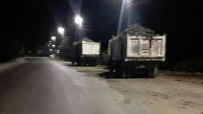 رفع 1235 متر مكعب قمامة من أبو كبير وكفر صقر بالشرقية فى يومين