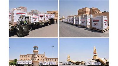 مصر تواصل تكثيف رحلات الجسر الجوي لنقل المساعدات إلى لبنان