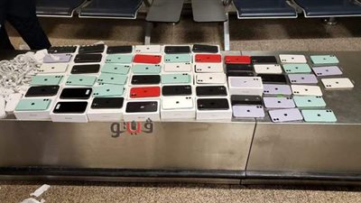 إحباط محاولة تهريب عدد من الهواتف المحمولة بمطار القاهرة