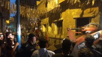 لجنة لفحص المنازل المجاورة لعقار طنطا المنهار