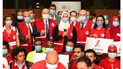 القباج تتقدم مسيرة الهلال الأحمر لتأبين ضحايا مرفأ بيروت  | صور