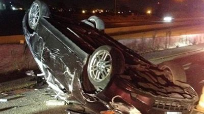 مصرع شخص وابنه وحفيده في انقلاب سيارة ملاكي بطريق جمصة بالدقهلية