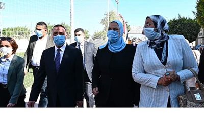 وزيرة التضامن  تزور مجمع الدفاع الاجتماعي بالإسكندرية