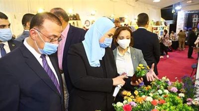 القباج تفتتح معرض ديارنا الثاني بعد أزمة كورونا في  الإسكندرية | صور