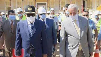 أسامة ربيع ومحسن صلاح يتفقدان الأعمال الإنشائية بمتحف قناة السويس بالإسماعيلية | صور