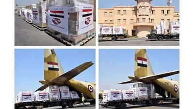 بتوجيهات من الرئيس.. طائرتان عسكريتان محملتان بأطنان من المساعدات تصل لبنان