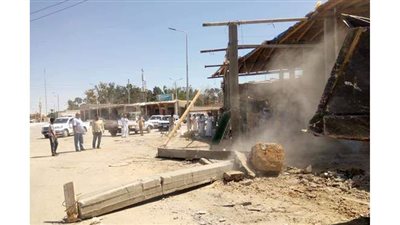 إزالة 7 حالات تعدي على أملاك الدولة  بقرية القسيمة بوسط سيناء | صور