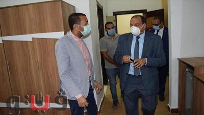 رئيس جامعة بنى سويف يتفقد التجهيزات النهائية لدار الضيافة | صور