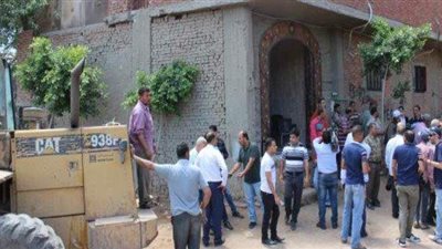 ضبط ١٥  شخصا تصدوا لحملة إزالة التعديات بمركز الخانكة