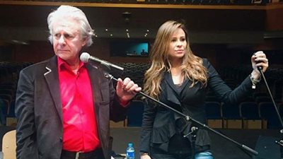 بالصورة.. كارول سماحة مع سليم سحاب في بروفات حفلها الجديد