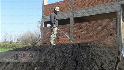 بالصور.. حملة لإطفاء مكامير الفحم في القليوبية