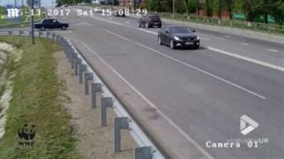 بالفيديو والصور.. راكب دراجة ينجو من موت محقق عقب حادث مروع